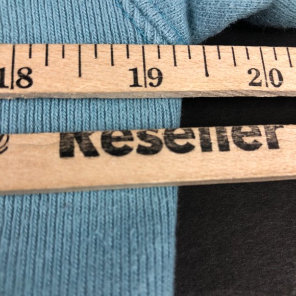 Y2K Champion Reverse Weave Sweatshirt Men Small Light Blue Faded Pullover Hoodie - Picture 14 of 15